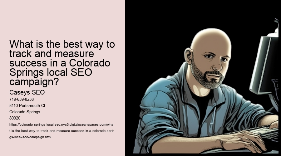What is the best way to track and measure success in a Colorado Springs local SEO campaign?