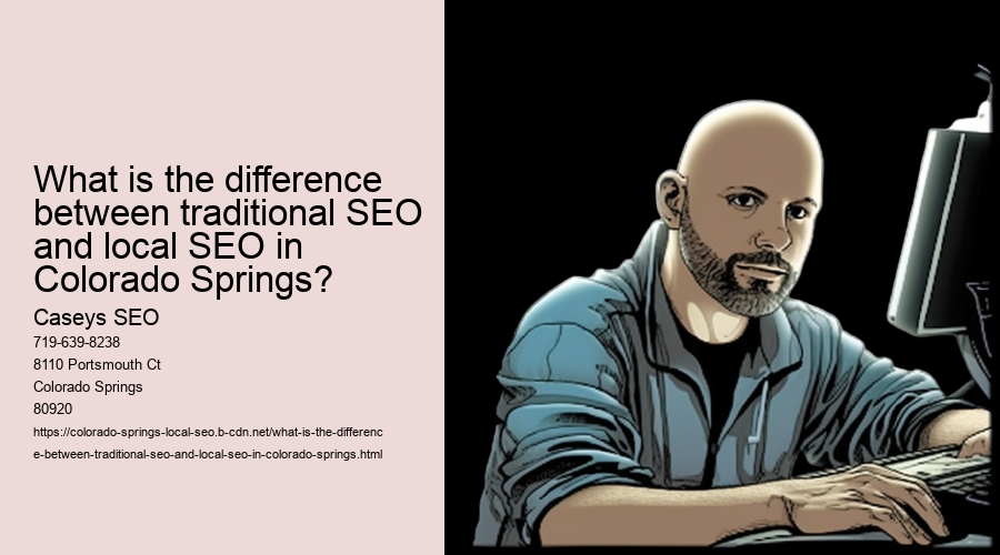 What is the difference between traditional SEO and local SEO in Colorado Springs?