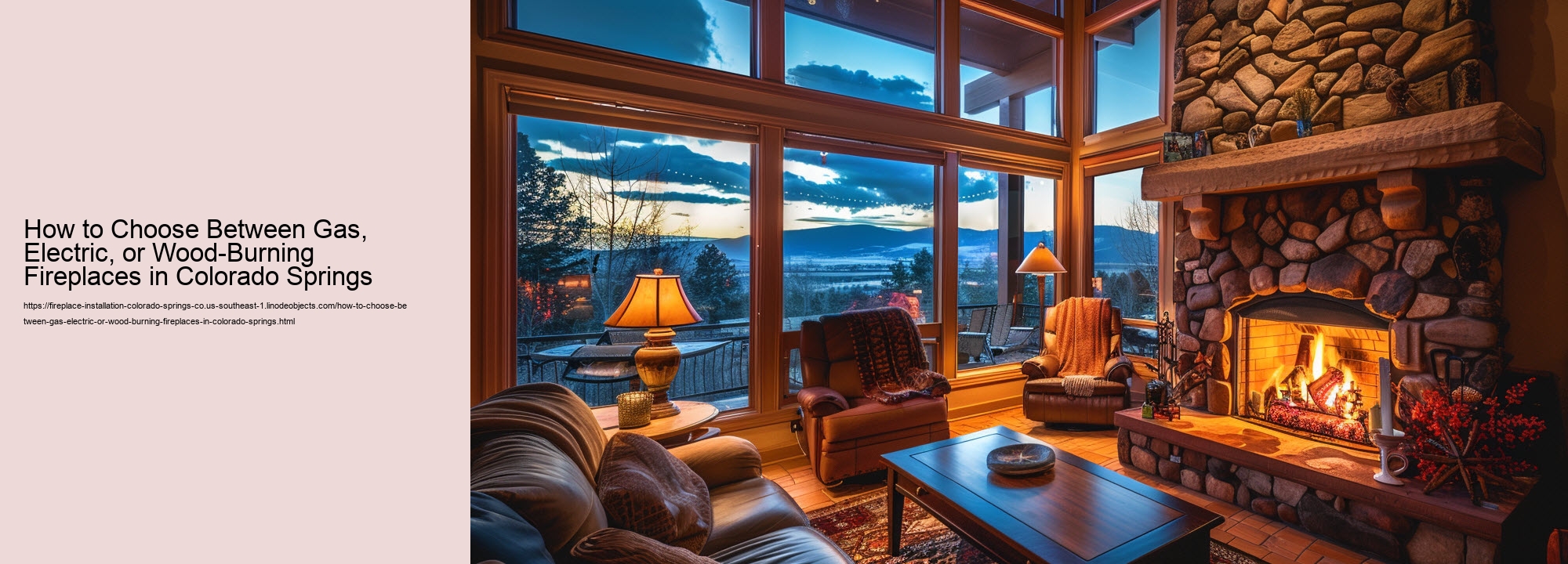 How to Choose Between Gas, Electric, or Wood-Burning Fireplaces in Colorado Springs
