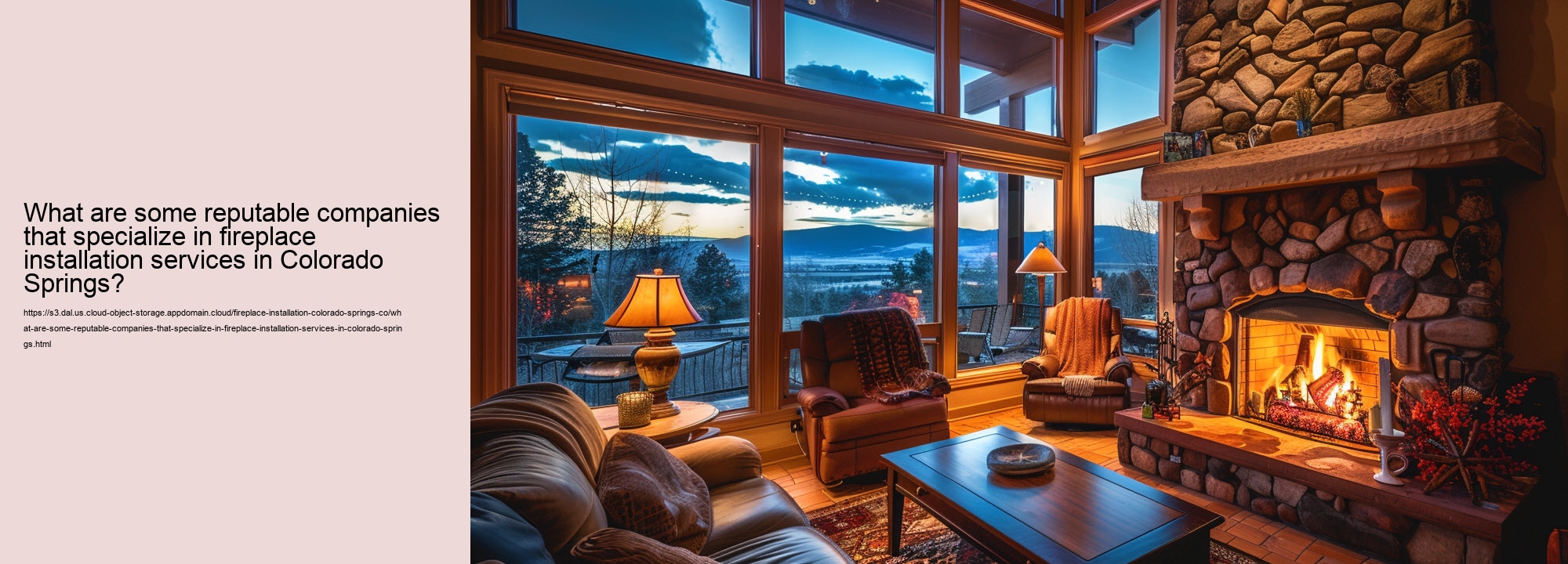 What are some reputable companies that specialize in fireplace installation services in Colorado Springs?