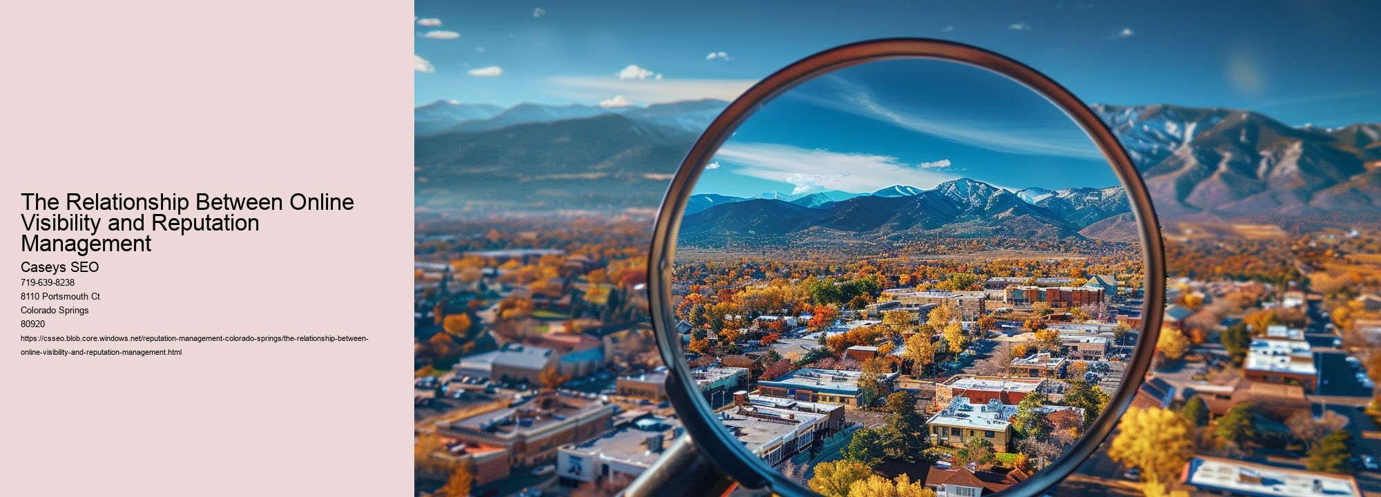 The Relationship Between Online Visibility and Reputation Management