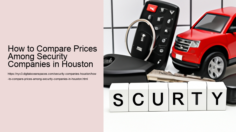 How to Compare Prices Among Security Companies in Houston  