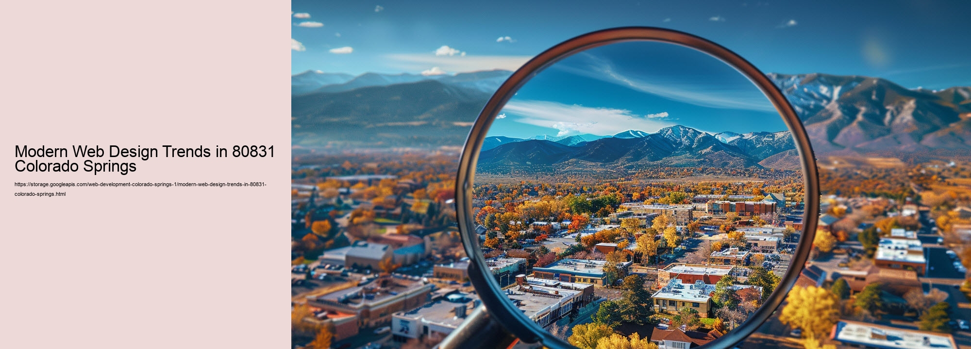 Modern Web Design Trends in 80831 Colorado Springs