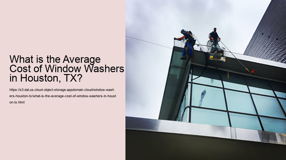What is the Average Cost of Window Washers in Houston, TX?